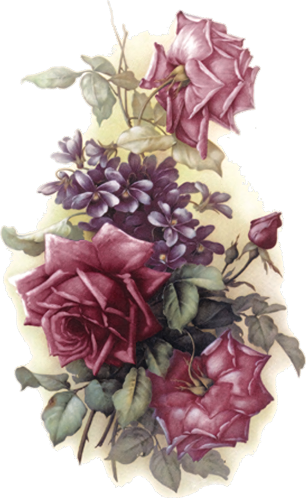 Elegant Vintage Purple Flower Wallpaper - Classic Textured Background