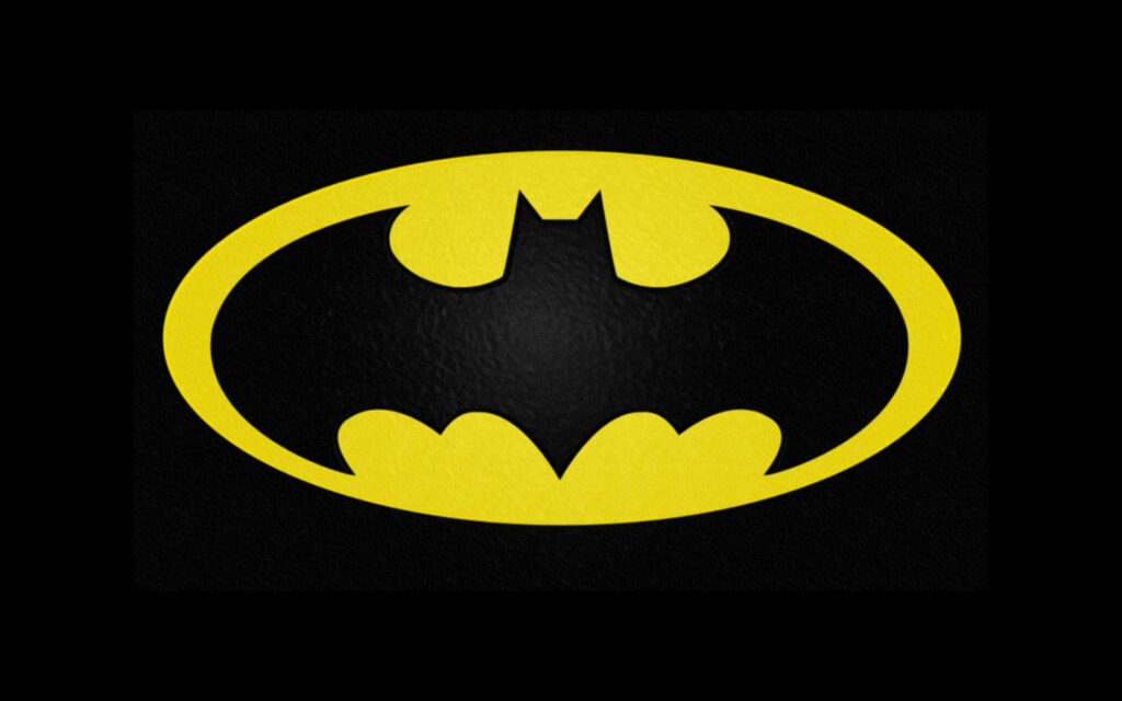 Classic Batman Logo Wallpaper: Emblematic Art for Your Desktop Background
