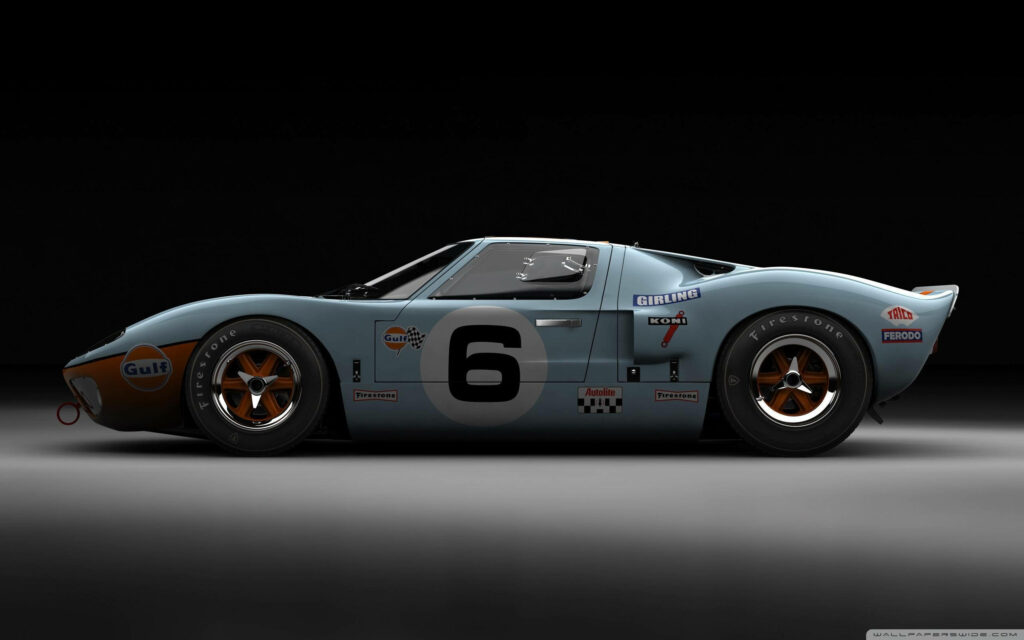 Vintage Beauty: The Ford GT40, Preserving Racing Glory - Captivating Old Car Background Wallpaper