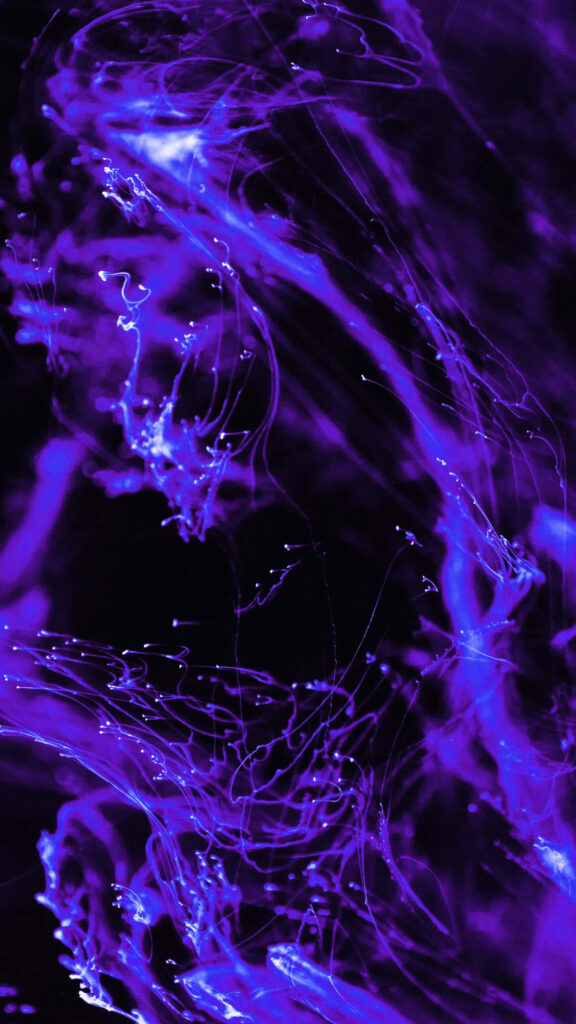 Captivating Violet Abstract Wallpaper with Ethereal Swirls