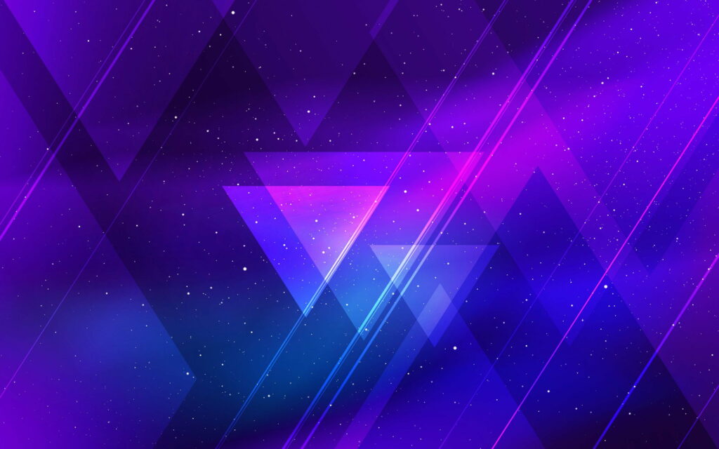 Violet Geometry: An Abstract HD Wallpaper of Triangular Shapes on a Violet Background