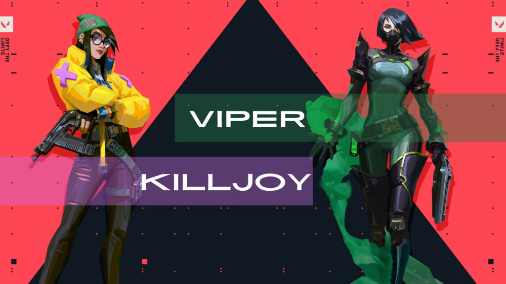 Unleashing the Viper and Killjoy: Epic Game Characters in HD Wallpaper Background Photo