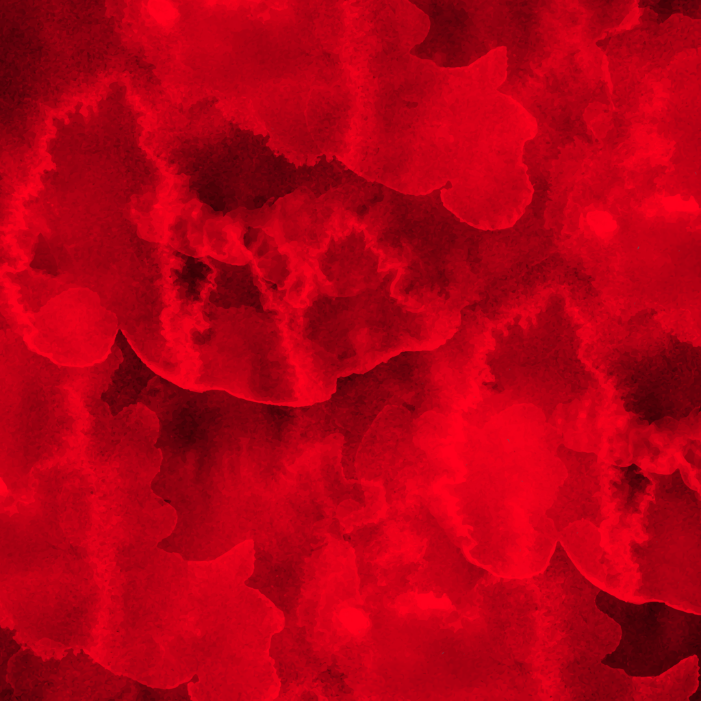 Vibrant 2800x2800 Abstract Red Wallpaper - Fluid Stain Design