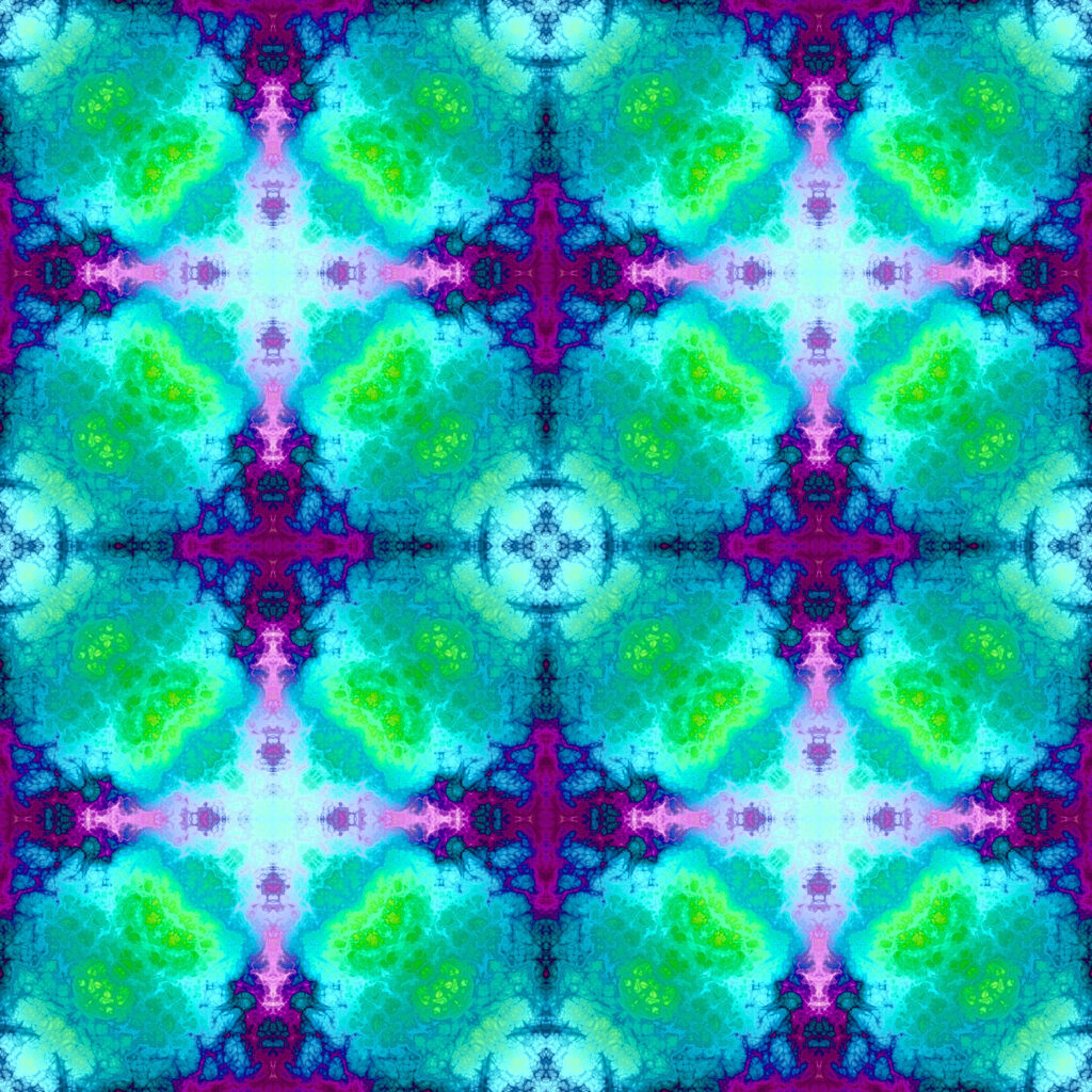 Vivid 3600x3600 Abstract Wallpaper with Kaleidoscopic Patterns