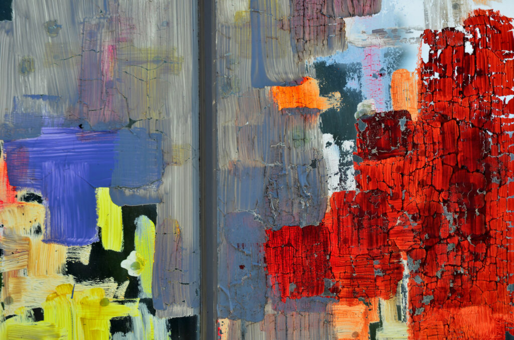 Vibrant Abstract Painting Wallpaper with Bold Colors & Textures