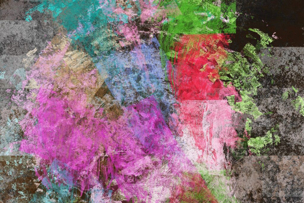 Vivid Abstract Wallpaper: Colorful Paint Stains Background 3000x2000