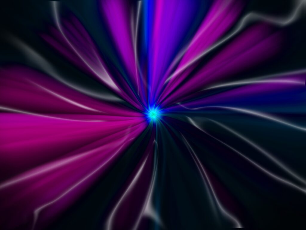 Vivid Abstract Background: Striking Blue Center with Purple & Pink Lines Wallpaper