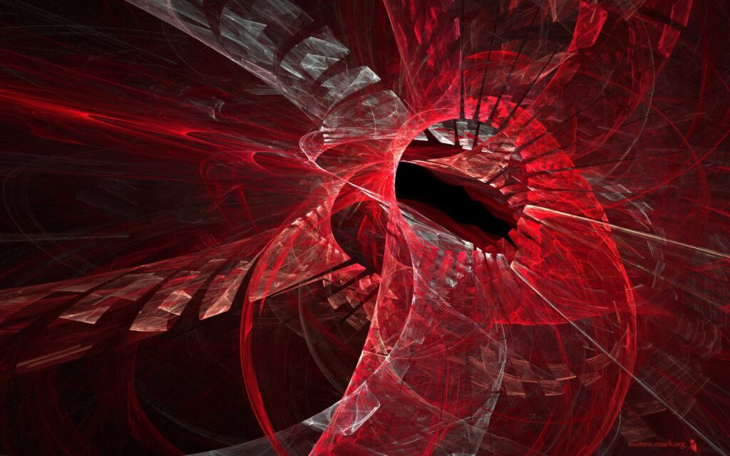 Dynamic Abstract Red and White Wallpaper Design for Captivating Background