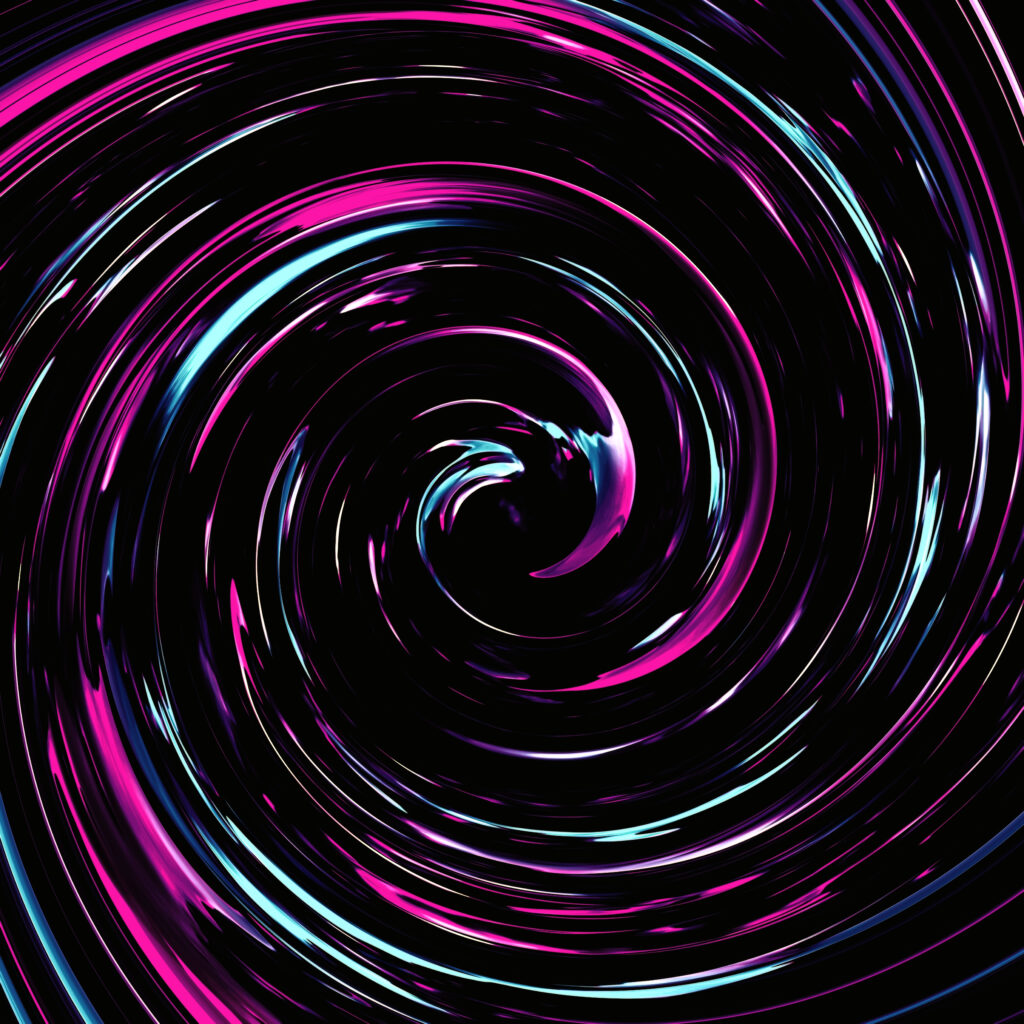 Vivid Abstract Wallpaper: Swirling Purple, Blue, Pink Cosmic Design