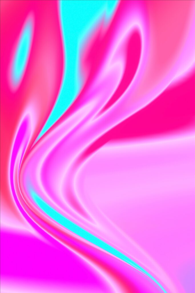 Vivid Pink and Blue Abstract Wavy Wallpaper for Dynamic Background