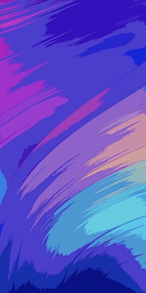 Vivid Abstract Wallpaper for Redmi 9: Colorful Brushstroke Design