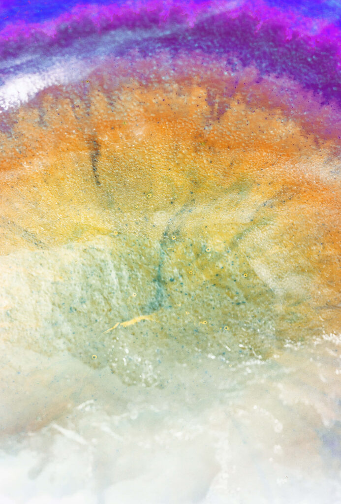 Vivid Abstract Wallpaper: Vibrant Orange, Purple & Blue Gradient Background