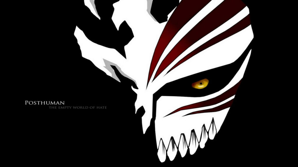 Striking Bleach Wallpaper: Intense Anime Art on Dark Background
