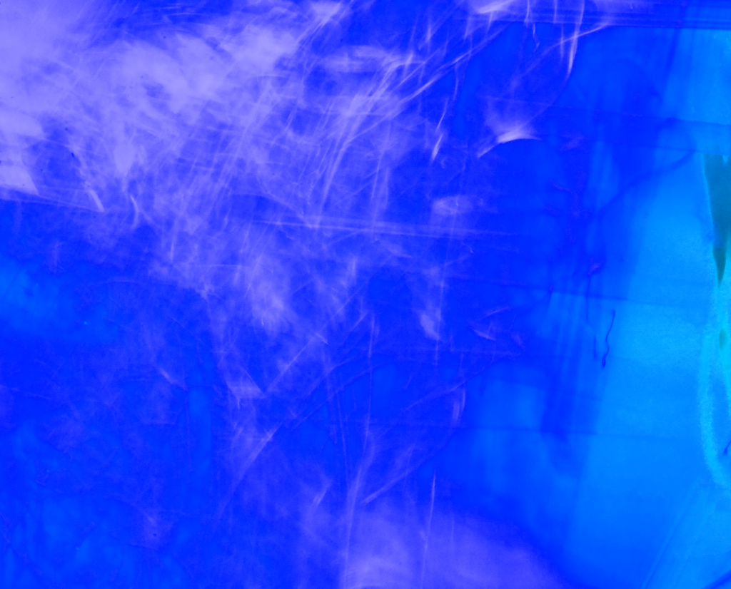 Vivid Blue Abstract Wallpaper with Ethereal Smoke Patterns