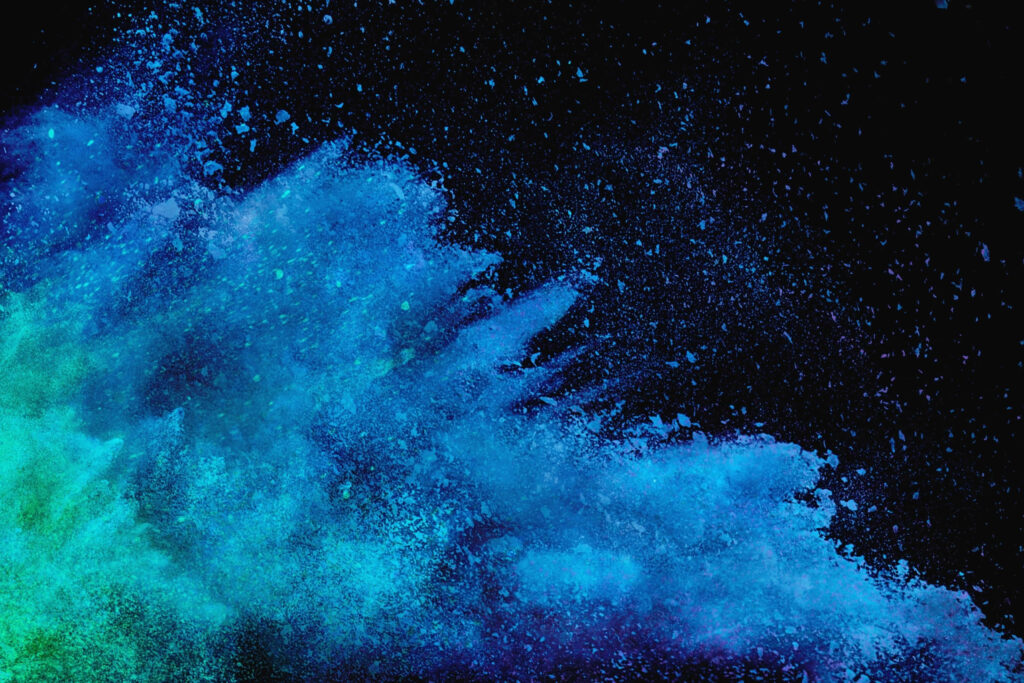 Vivid Blue-Green Abstract Wallpaper: Energetic Fluidity Background