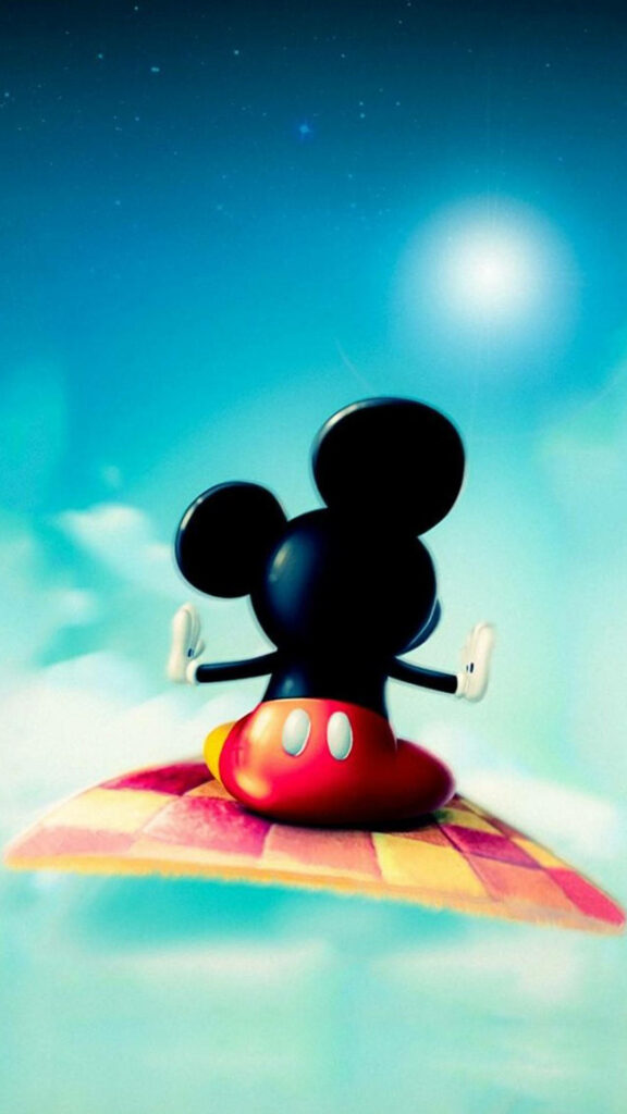 Vibrant Animated Wallpaper: Beloved Character on Floating Carpet