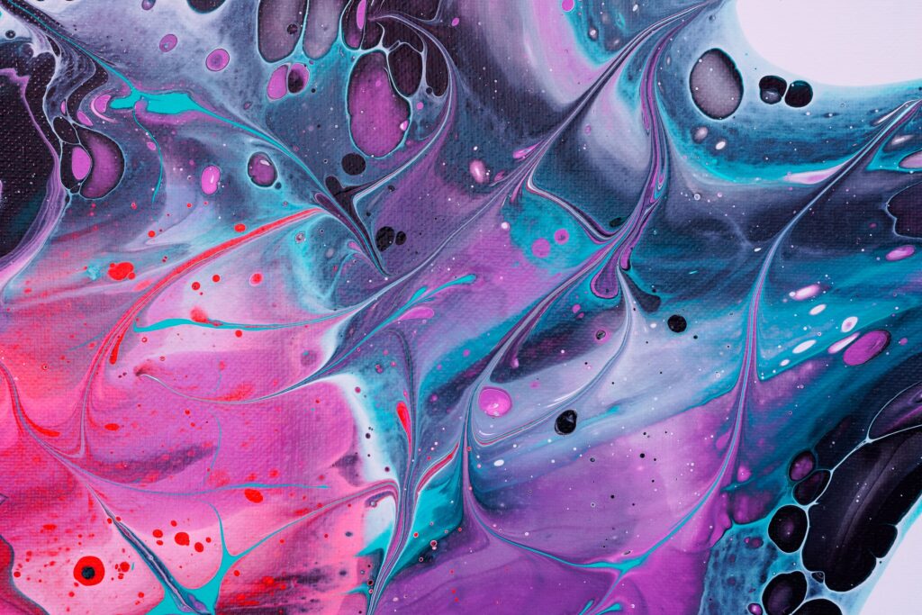 Vivid Paint Swirls: Colorful Abstraction Wallpaper 3000x2001 Background