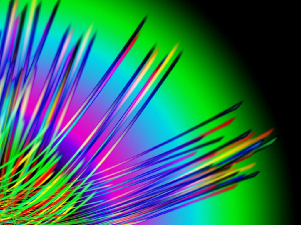 Vivid 1600x1200 Colorful Strokes Wallpaper - Dynamic Gradient Background