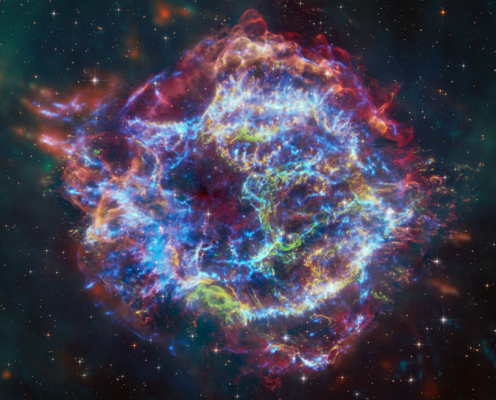 Vivid Cosmic Explosion Wallpaper: Celestial Colors & Starry Backdrop