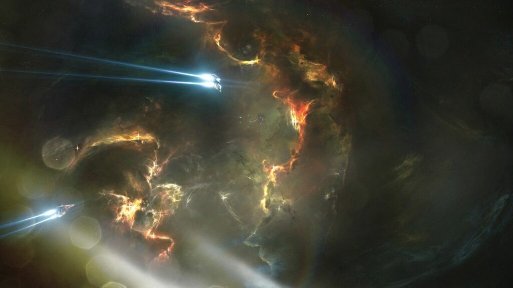 Vibrant Cosmic Explosion Wallpaper: Dynamic Space Background