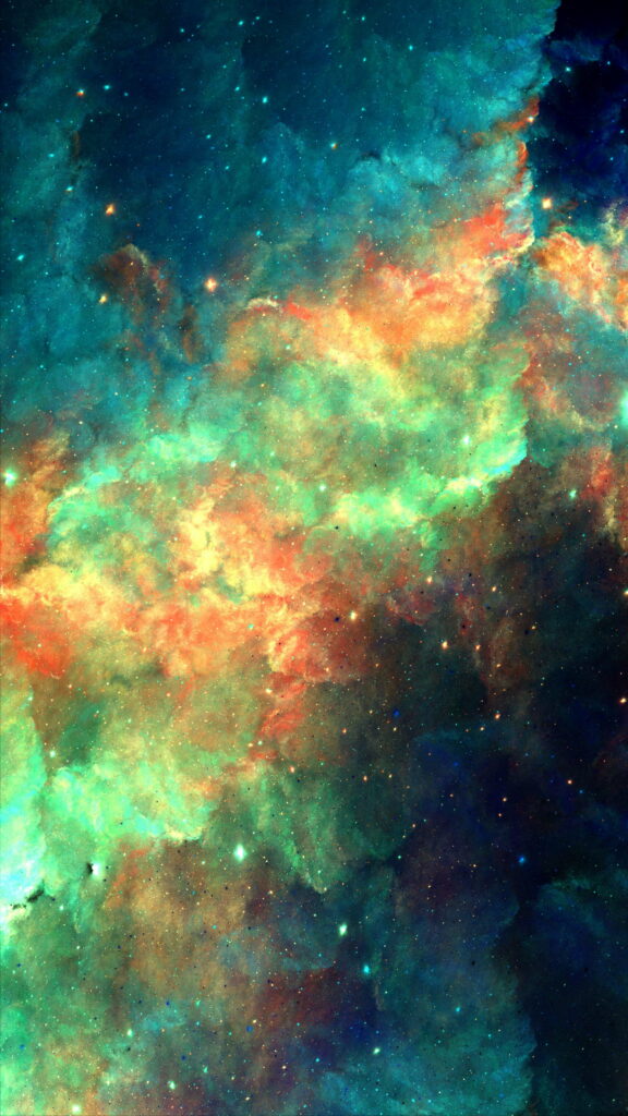 Vivid Cosmic Nebula Wallpaper: Stunning HD Background for Phones
