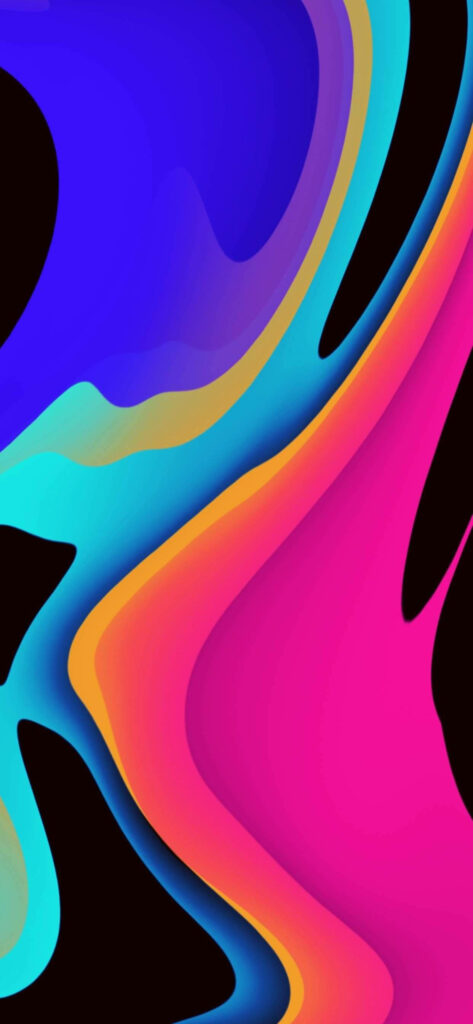 Vivid Digital Abstract Wallpaper: Stunning Colors & AMOLED-Friendly Design