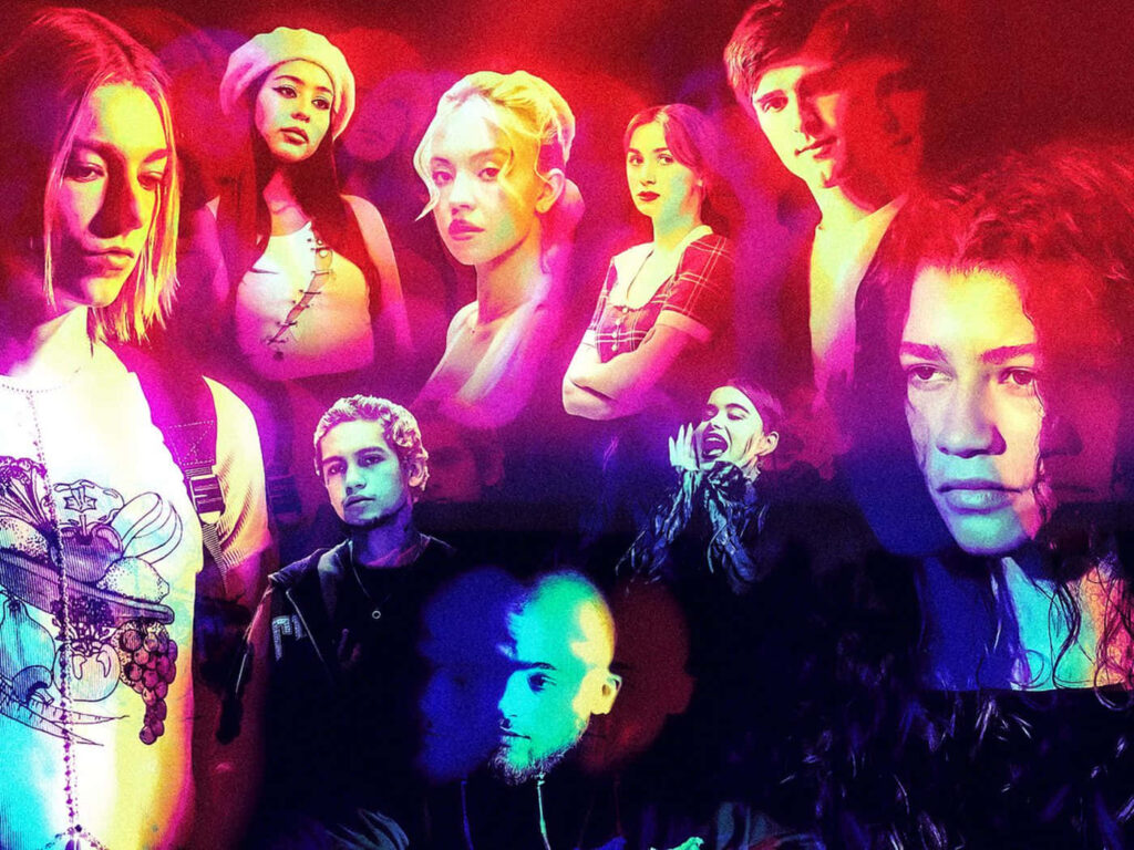 Vivid Euphoria Wallpaper: Dynamic Cast & Emotion-Fueled Background