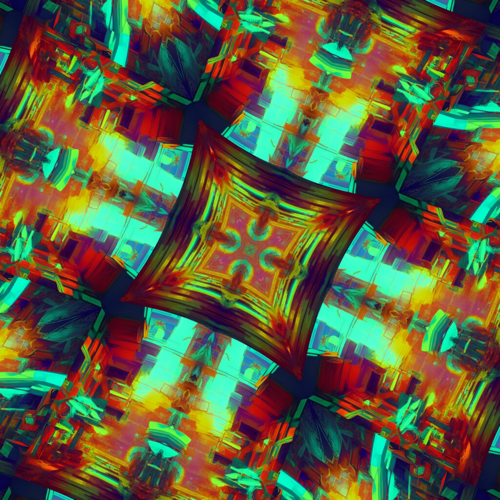 Vivid Fractal Wallpaper: Kaleidoscopic Colorful Abstract Design