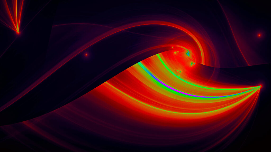 Vivid Fractal Wallpaper: Dynamic Tangled Patterns & Radiant Colors