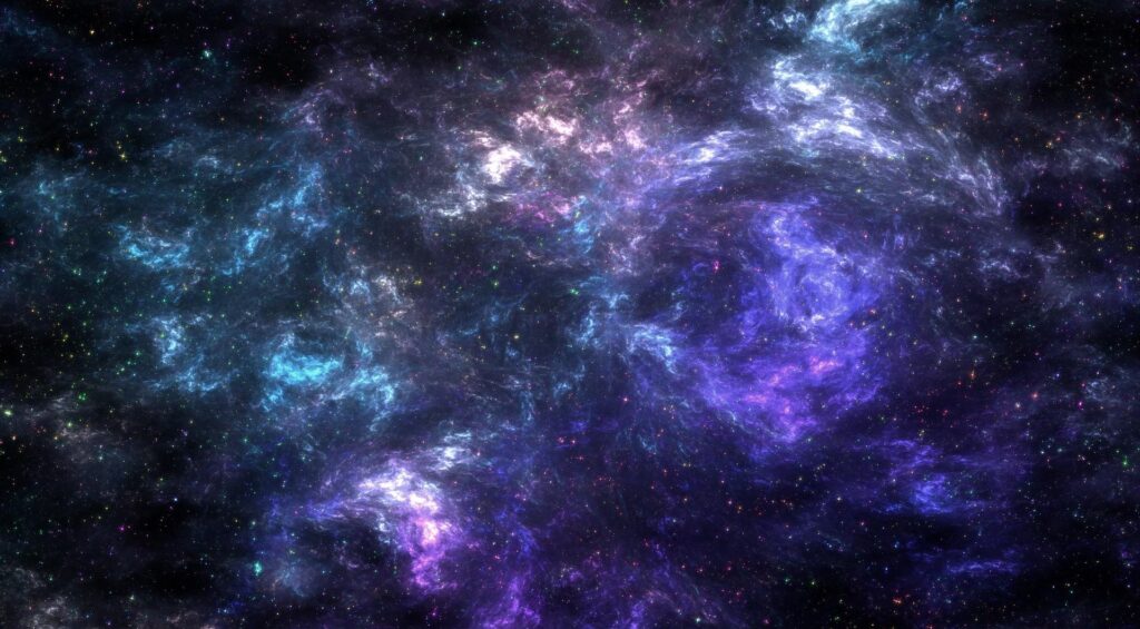 Vivid Galaxy Wallpaper: Stunning Purple and Blue Cosmic Background