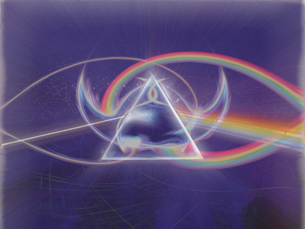 Vivid Geometric Triangle Wallpaper | Colorful 1600x1200 Background