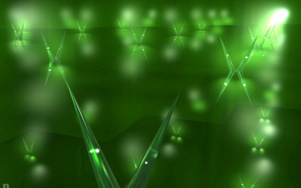 Vivid Green Butterfly Light Patterns Wallpaper - Ethereal Background