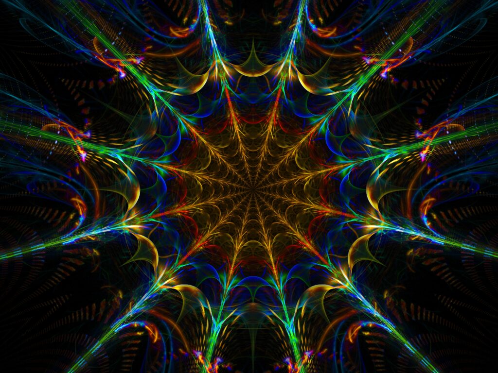 Vibrant Kaleidoscope Wallpaper - Symmetrical Abstract Background 3200x2400