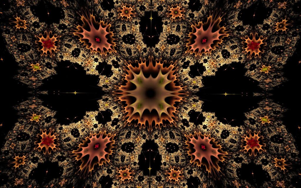 Vivid Kaleidoscope Wallpaper: Intricate 1920x1200 Background Design
