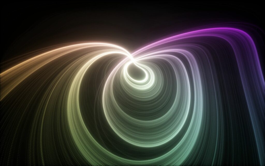 Vivid Abstract Light Trails Wallpaper - Dynamic Design Background