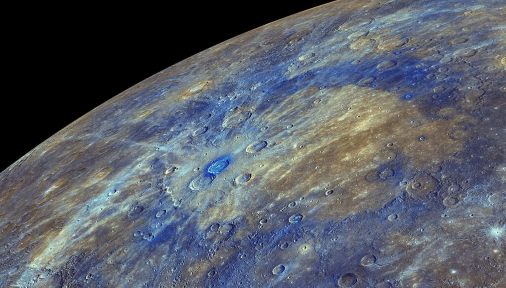 Stunning Mercury Wallpaper: Vivid Craters & Cosmic Color Contrast