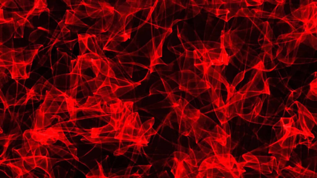 Vivid Red Flame Wallpaper on Black Background | Intense Visual Effect