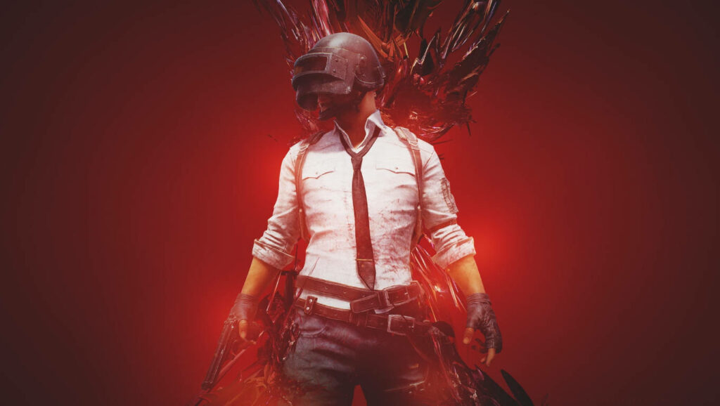 Red Reign: An Enhanced HD Wallpaper showcasing the Player's Unknown Battleground Poster