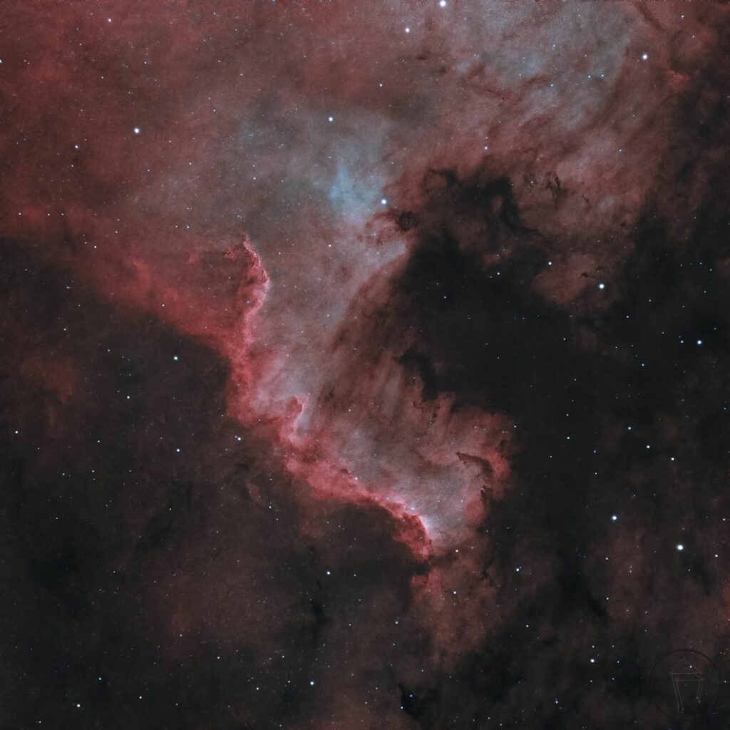Vivid Cosmic Wallpaper: Stunning Red Nebula & Starry Background
