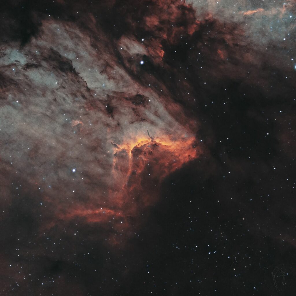 Stunning Cosmic Nebula Wallpaper: Vivid Red Glow in Space