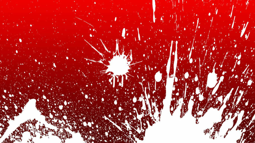 Vivid Red and White Abstract Splash Wallpaper | 4K Background Design
