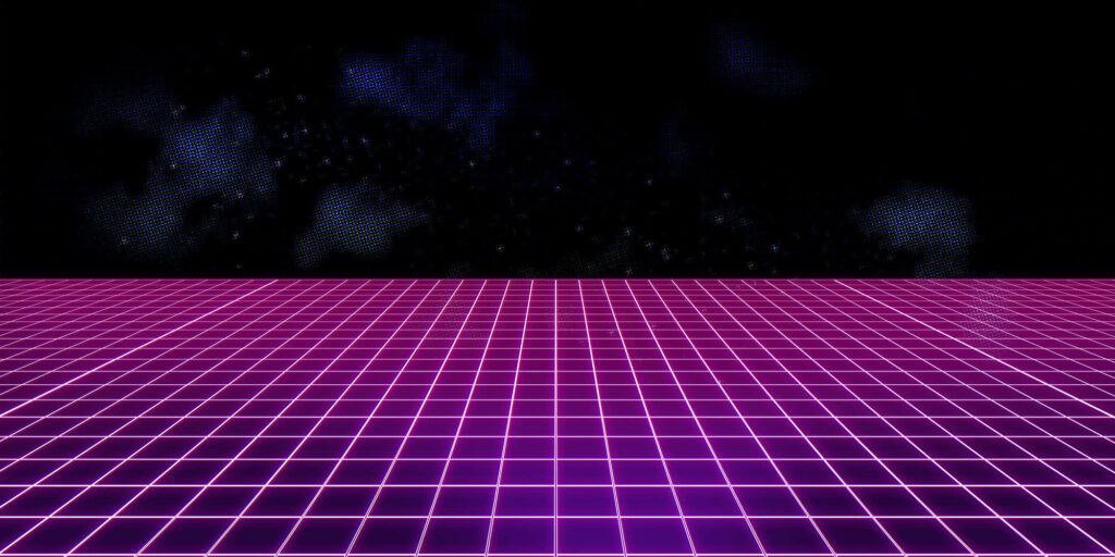 Vapor Trails: Journey into the Captivating Neon Realm of the 80s Wallpaper