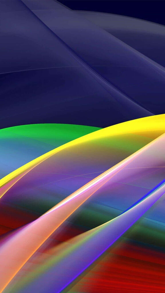 Vivid Samsung Galaxy S3 Wallpaper: Bright Abstract Waves Background