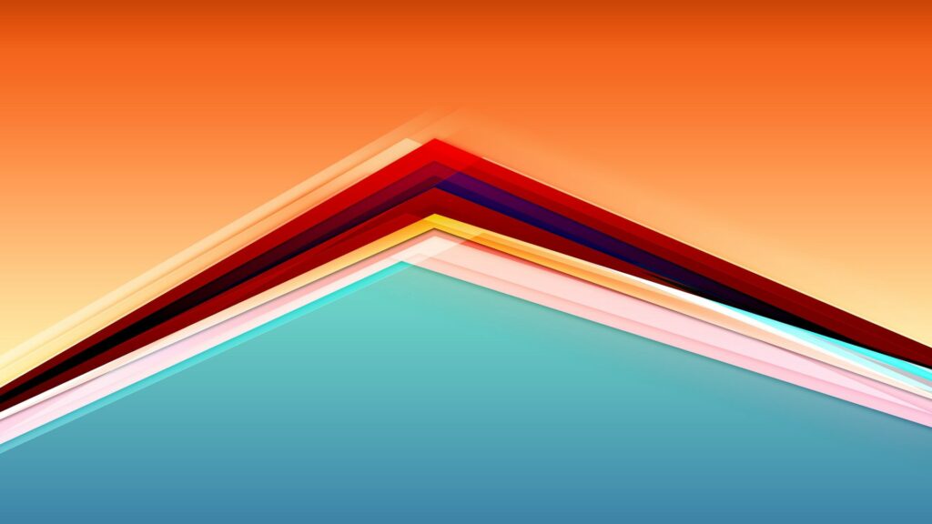 Vibrant Geometric Background: Colorful Triangular Shapes Wallpaper