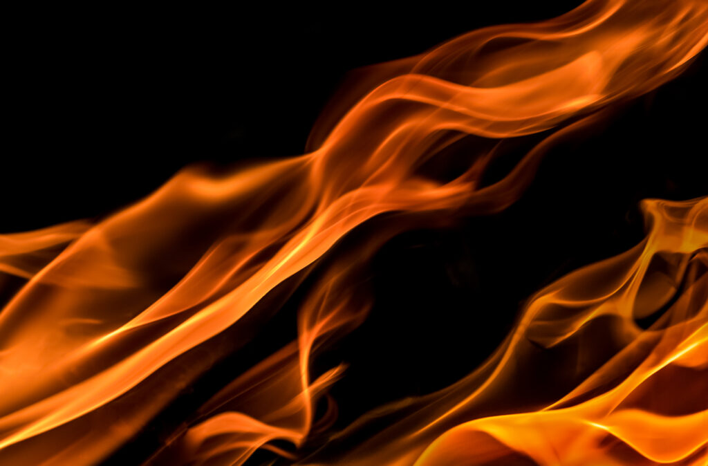 Vivid Wavy Flames Wallpaper - Dynamic Fire Background (3488x2297)
