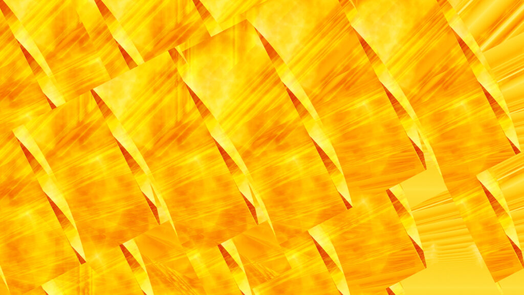 Vibrant Yellow Fractal Patterns - Dynamic Abstract Wallpaper Background