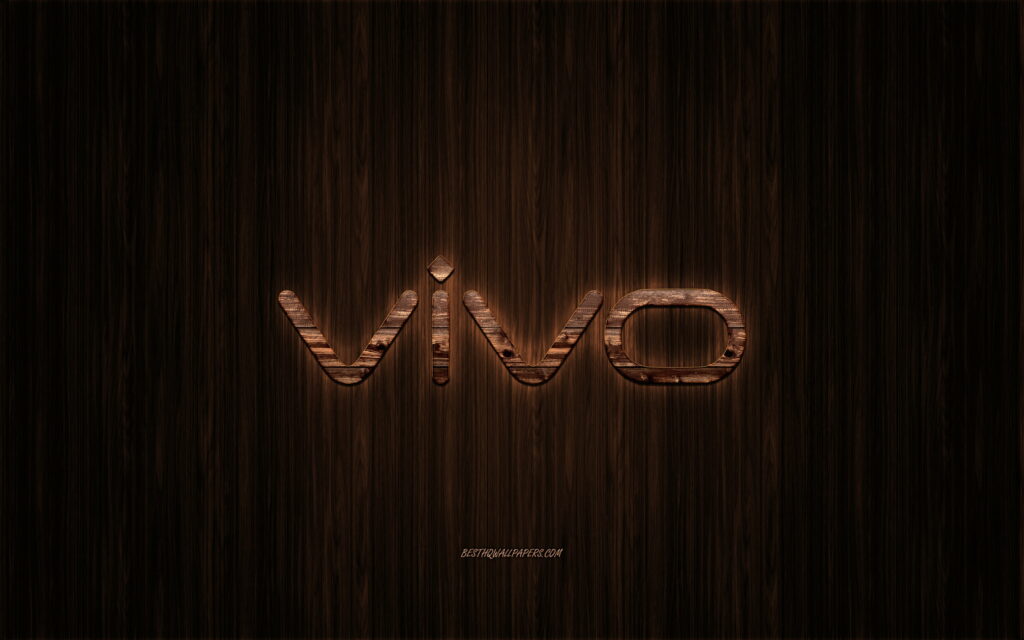 Embrace the Essence of Vivacious Brands with Vivo and Wooden Art on QHD Wallpaper