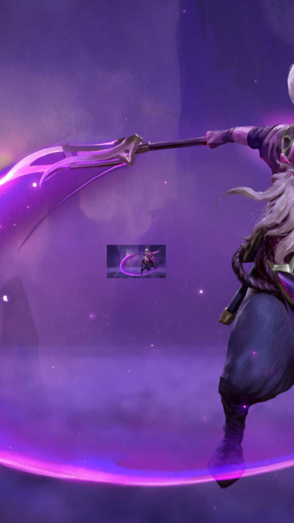 Void Spirit: A Breathtaking Dota 2 Image for Android Devices Wallpaper