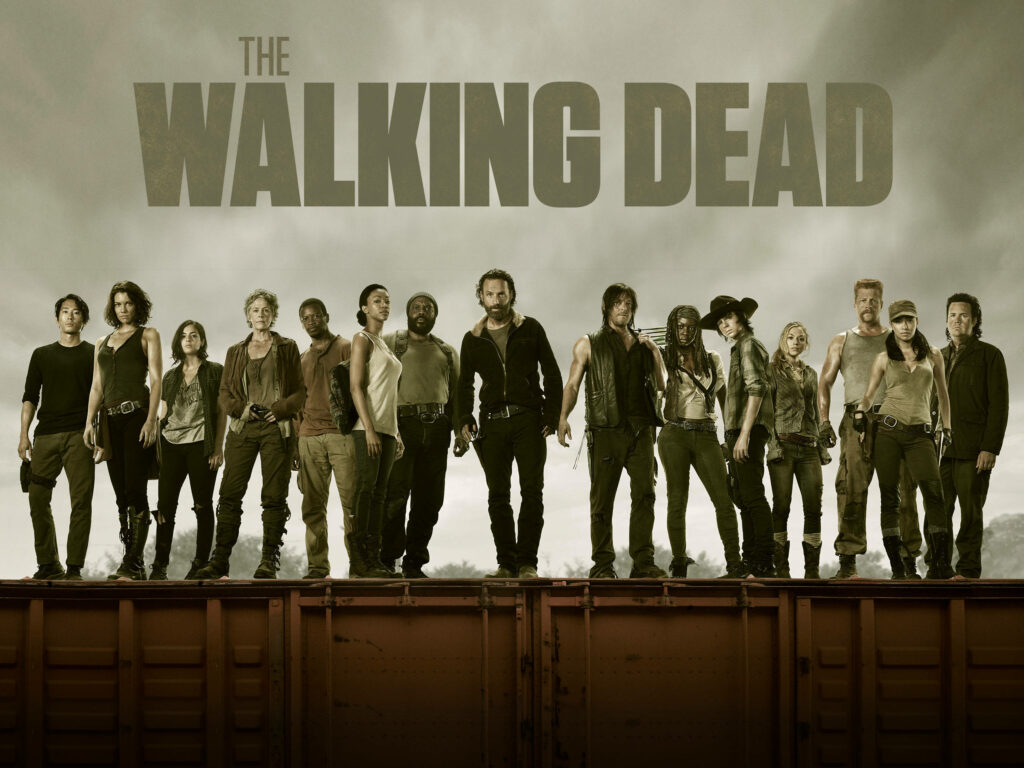 Walking Dead Season 2 Wallpaper: Main Cast on Train Car Scene