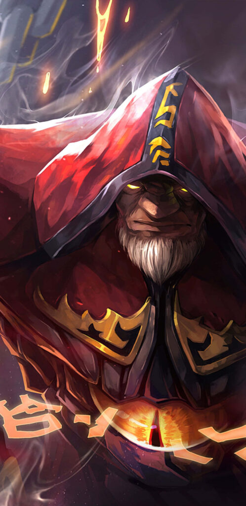 Dota 2: Unleashing Chaos with Warlock, the Summoner of Demons Wallpaper